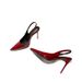 In Stock New Style Closed-Toe Shallow Mouth Patent Leather Burgundy Backless Sandals For Women Comfortable High Heels_vogvips.com