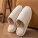 Autumn And Winter Couples Thermal Slippers Men's And Women's Plush Soft Soles Non-slip Home Floor Shoes Thermal Cotton Slippers_vogvips.com