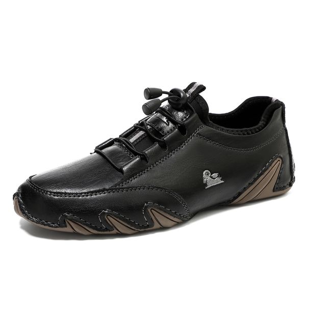 Octopus Plus Size Men's Shoes Genuine Leather Men's Trendy Shoes Men's Slip-On Low-Top Casual Shoes_vogvips.com
