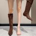2025 New Style Ruched Slouchy Over-the-Knee Chunky Heel Long Women Belt Buckle High Tube Riding Boots_vogvips.com