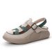 DRKANOL 2026 Genuine Leather Platform Women Wedges Buckle Casual Sandals Mixed Colors Versatile Summer Slingback Shoes_vogvips.com