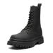 Lace-up Slim Martin Boots Retro Thick-soled Heightening Locomotive Wind Tooling Boots Short Boots_vogvips.com