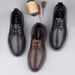 Casual Leather Shoes Men's Large Size Leather Round Head Lace-up Soft Sole Soft Surface Work Men's Shoes_vogvips.com