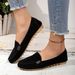 Large Size Women's Shoes New Denim Bean Shoes With Slip-on Women's Shoes_vogvips.com