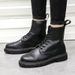 European Warm Series BUFFNY Spring New Martin Men Korean Version Black High-top Men's British Style Versatile Leather Shoes Work Boots 721_vogvips.com