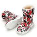 Parent-Child Boys And Girls White Snow Boots Simple Camouflage Skiing Travel Thickened Waterproof Non-Slip Cross-Border_vogvips.com