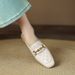Genuine Leather Open-Toe Mule Sandals With 3cm Block Heel - Comfortable & Stylish Slip-On Shoes For Women_vogvips.com