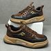 Autumn New Genuine Leather Sneakers British Style Versatile Casual Lightweight Soft Men's Trendy Shoes Thick Sole_vogvips.com