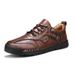 Breathable Fashion Men's Shoes Outdoor Sports Lightweight Trendy Retro British Handmade Large Size Soft Sole Casual Leat_vogvips.com
