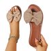2026 New Large Size Foreign Trade Bowknot Flat Sandals For Women, Outdoor Wear Round-Toe Slide Sandals, Sizes 35-44_vogvips.com