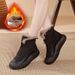 Winter Fleece-Lined High-Top New 2025 Hot-Selling Short Leather Boots Women's Warm Cotton Shoes YB-98_vogvips.com