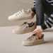 Little White Shoes Female And Female Students Leisure Sports Versatile Board Shoes Street Shoes Flat Shoes_vogvips.com