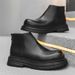 Men's Chelsea Boots Vintage Tooling Thick-soled Heightening Locomotive Martin Boots_vogvips.com