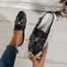 Women's Shoes Single Shoes For Women New Thick Soled Bow Slip On Loafers Rhinestone Mesh Soft Soled Casual Shoes_vogvips.com