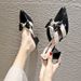 Cross-Border High For Women 2025 Summer New Style Women's Shoes Closed-Toe Bowknot Half Internet Celebrity Outdoor Thick_vogvips.com