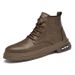 Large Size Velvet Martin Boots Men's High-top Leather Boots Casual Retro Thermal Tooling Locomotive Boots_vogvips.com