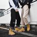 New Pair Boots With High Tops And Plush Chunky Yellow Boots Men's And Women's Shoes_vogvips.com