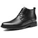 European Warm Series Autumn Winter New Patchwork British Boots Casual Leather High-top Business Cowhide Korean Fashion Trend Men's Shoes_vogvips.com