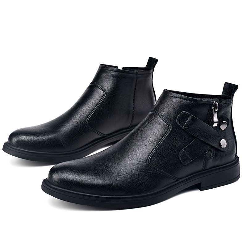 Martin Boots Leather Boots Style Men's Tooling Boots Medium Help Men's Short Boots_vogvips.com
