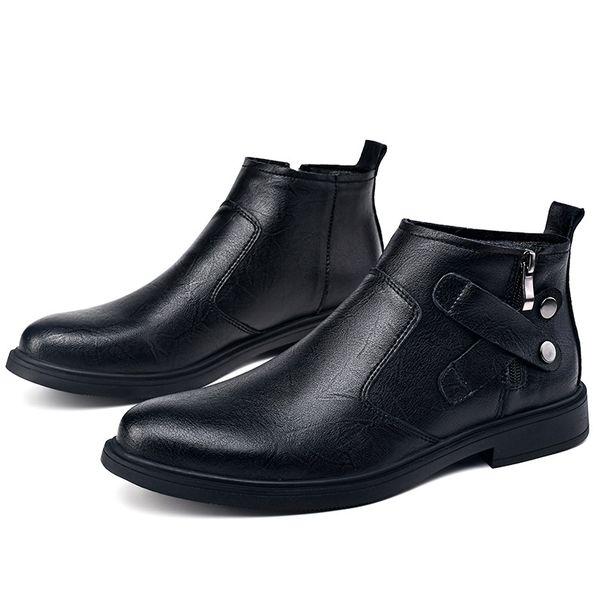 Martin Boots Leather Boots Style Men's Tooling Boots Medium Help Men's Short Boots_vogvips.com
