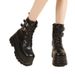 Height Increasing Shoes People Thick Sole 8㎝Low-top Short Boots For Women, Spring New Hot Girl Style, Motorcycle Martin_vogvips.com
