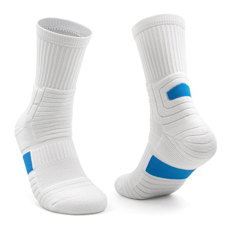 Shoe Accessories With Towel Bottom, Sweat Absorbing And Breathable Sports Socks, Mid Tube Outdoor Running Socks, Elite Professional Sports Socks_vogvips.com