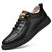 Cave Cowhide Men's Board Shoes Genuine Leather Casual Men's Mid-top Leather Shoes Invisible Inner Height Increase Men's Shoes_vogvips.com