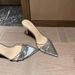Slippers Women Wear High Heels Sandals In Summer, Thin Heels And Pointed Toes, Love Rhinestone Temperament, Spring And Autumn New Models_vogvips.com