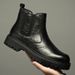 Martin Boots Men's High-top Velvet Casual Leather Shoes Men's Genuine Leather Mid-top Chelsea Boots_vogvips.com
