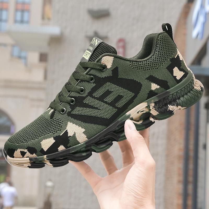 New Couple Casual Camo Sports Men's Daily Mountaineering Women's Comfortable And Breathable Mesh Shoes_vogvips.com