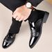 Men's Glossy Leather Shoes 2026 Cross Border Casual Business Formal plus Size Versatile Mirrored Shoes_vogvips.com
