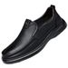 TerraStride Men's 2025 Autumn Hot Style Cowhide Soft Sole Breathable Business Casual Leather Thin Slip-On Dad Shoes Men_vogvips.com