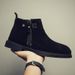 Martin Boots Men's Shoes Heightened Platform Retro Locomotive Shoes Sleeve Big Yellow Boots_vogvips.com