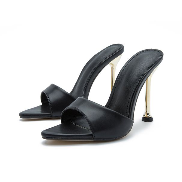 New Pointy Electroplated High Heel Sandals_vogvips.com