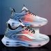 Men's With Mesh Air Cushion Jelly Sole, Full Length Shock Absorption Rebound, Dad's Shoes, Men's Breathable,_vogvips.com