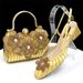 INS Women's Shoes Paired With Dinner Bag Set, Square Toe, Slim Heel Comfortable Hollow Sandals Paired With Flower Bag,For Summer Autumn Spring_vogvips.com
