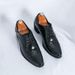 New British Trendy Crocodile Pattern Casual Leather Breathable Legged Men's Business Sharp Scalp Shoes_vogvips.com