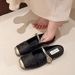Highly Stylish Chinese-style Closed-toe Slippers, 2025 New Summer Model, With Traditional Chinese Prints, Flat-soled,_vogvips.com