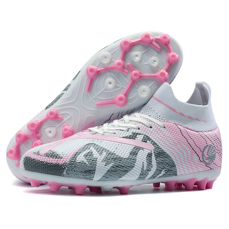 Football Shoes Male And Female Students Long Nails High Top Broken Nails Grass Training Football Shoes Young And Young_vogvips.com