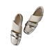 Lancai Edition~Shallow-heel High-end Niche Ballet For Women, French-style Genuine Leather, Stylish And Sporty Casual_vogvips.com