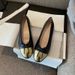 Xiaoxiangfeng Ballet Color Blocked Bow, Light Mouth Flat Women's Versatile Lazy Shoes, One Foot Stomping Loafers_vogvips.com