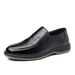 Men's Breathable Leather Sandals Hollow-out Design Business Casual Shoes_vogvips.com