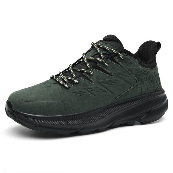 Autumn/Winter Leather Trendy Sports For Men's Cushioned Running Lightweight Travel Shoes Fashion Sneakers_vogvips.com