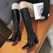 European And American Style Martin For Women 2025 New Square Toe Patent Leather Tube Chunky Over-the-Knee High Heel_vogvips.com