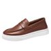 Bean shoes Men's shoes Loafers Fashion casual leather shoes Youth fashion shoes_vogvips.com