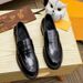 Leather For Men, Autumn Low Cut Genuine Leather Fashion Trend Versatile Bean, Black Waterproof British Style Men's_vogvips.com