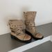 390-1~Chunky Heel French Retro Western Cowboy Ankle For Women, New Fall 2026 Stackable Boots_vogvips.com