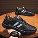 Men's Leather Shoes Autumn Outdoor Non-Slip Casual Shoes Soft Sole Breathable Travel Sports Shoes Dad Shoes_vogvips.com