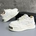Newan Style Men's Original Design White Thick Sole Trendy Sneakers Versatile Height-Increasing Loafers Fashion Casual_vogvips.com