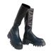 Elastic Platform Thick Sole Women Soft Leather Over-the-Knee Slim Dark Martin Trendy Long Boots Super Cool_vogvips.com
